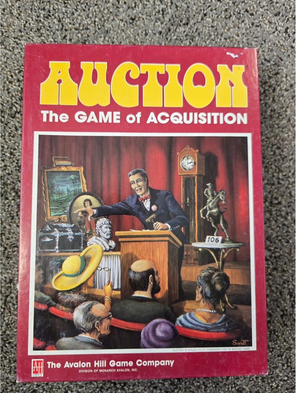 Vintage 1989 Auction of Acquisition Board Game Avalon Hill Strategy Complete